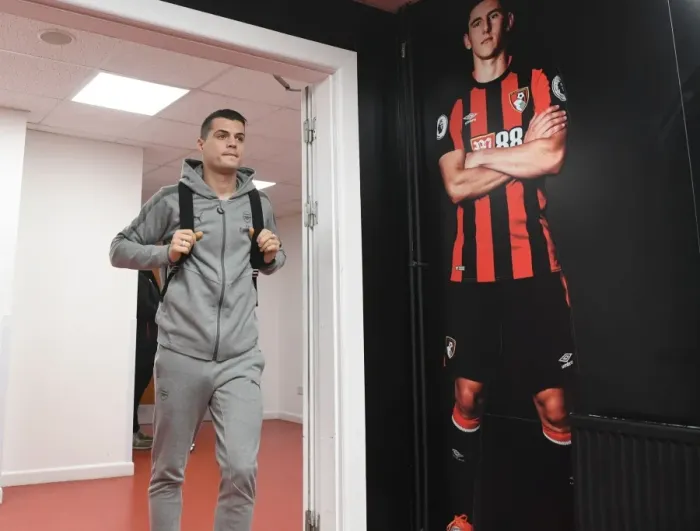 Framed Print : Granit Xhaka Arrives at Vitality Stadium: AFC Bournemouth vs. Arsenal, Premier League 2018 Framed Print : Granit Xhaka Arrives at Vitality Stadium: AFC Bournemouth vs. Arsenal, Premier League 2018