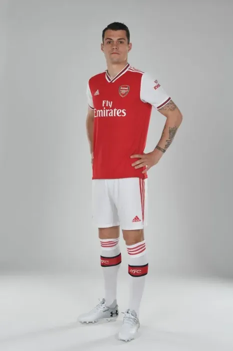 Framed Print : Granit Xhaka of Arsenal. Arsenal Training Ground
