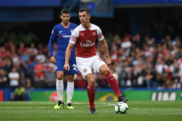 Granit Xhaka: Arsenal Midfielder in Action Against Chelsea (2018-19)