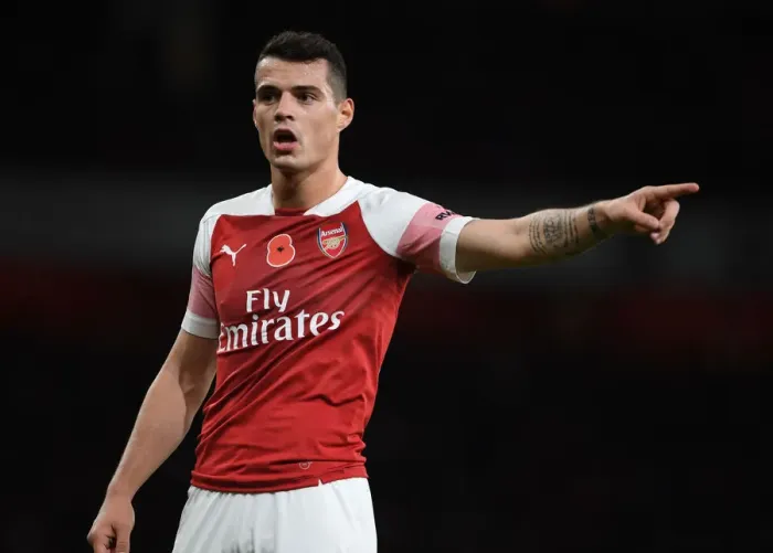 Framed Print : Granit Xhaka: Arsenal Midfielder in Action against Wolverhampton Wanderers, Premier League 2018-19 Framed Print : Granit Xhaka: Arsenal Midfielder in Action against Wolverhampton Wanderers, Premier League 2018-19