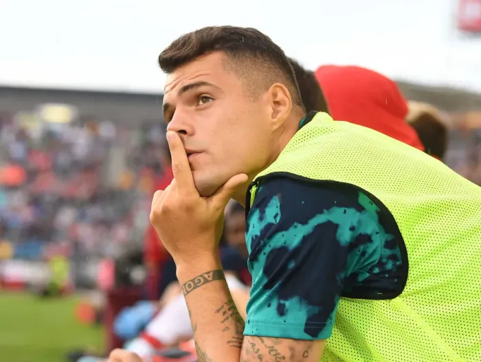 Framed Print : Granit Xhaka of Arsenal Pre-Season Training in Commerce City, Colorado (Arsenal vs Colorado Rapids, 2019) Framed Print : Granit Xhaka of Arsenal Pre-Season Training in Commerce City, Colorado (Arsenal vs Colorado Rapids, 2019)