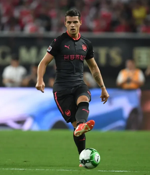 Framed Print : Granit Xhaka: Arsenal Star Shines in Bayern Munich Friendly, Shanghai 2017 Framed Print : Granit Xhaka: Arsenal Star Shines in Bayern Munich Friendly, Shanghai 2017