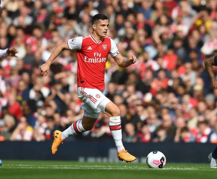 Framed Print : Granit Xhaka: Arsenal vs AFC Bournemouth, Premier League 2019-20 Framed Print : Granit Xhaka: Arsenal vs AFC Bournemouth, Premier League 2019-20