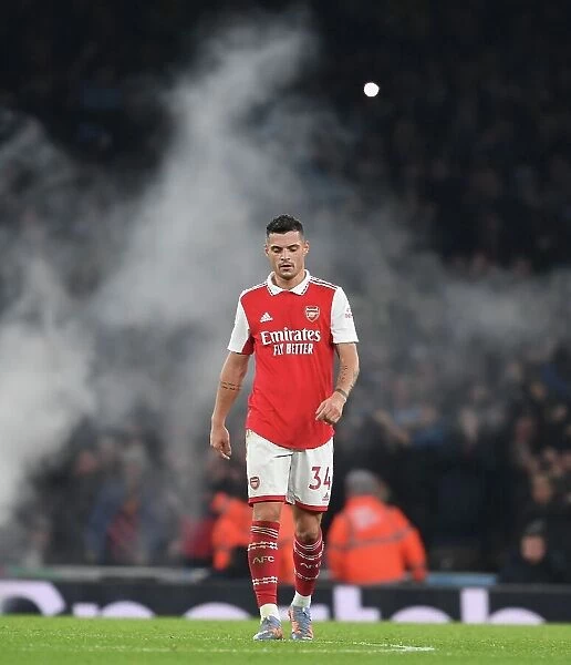 Granit Xhaka: Arsenal vs Manchester City, Premier League 2022-23 - In Action