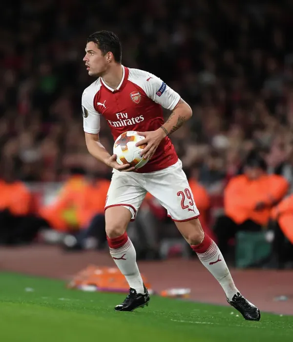 Framed Print : Granit Xhaka: Arsenal's Europa League Hero