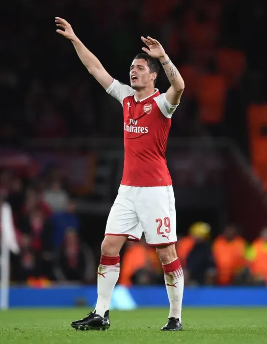 Framed Print : Granit Xhaka: Arsenal's Europa League Hero Framed Print : Granit Xhaka: Arsenal's Europa League Hero