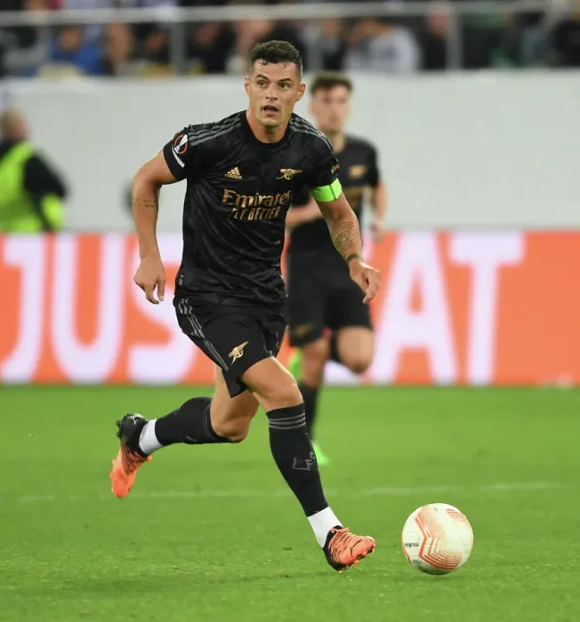 Framed Print : Granit Xhaka: Arsenal's Europa League Showdown against FC Zurich (2022) Framed Print : Granit Xhaka: Arsenal's Europa League Showdown against FC Zurich (2022)