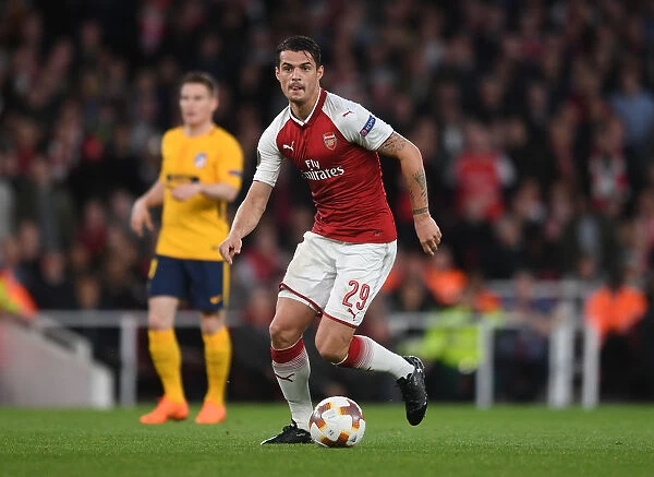 Granit Xhaka: Arsenal's Europa League Warrior in Action against Atletico Madrid
