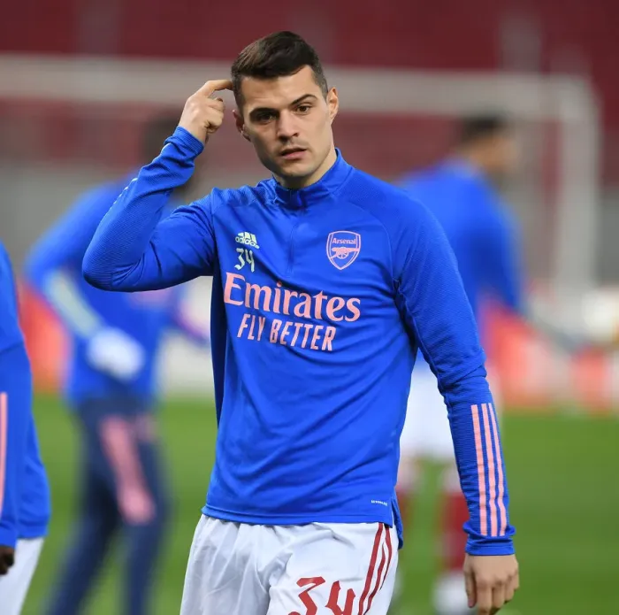 Framed Print : Granit Xhaka: Arsenal's Europa League Warrior Readies for Battle Against SL Benfica Framed Print : Granit Xhaka: Arsenal's Europa League Warrior Readies for Battle Against SL Benfica
