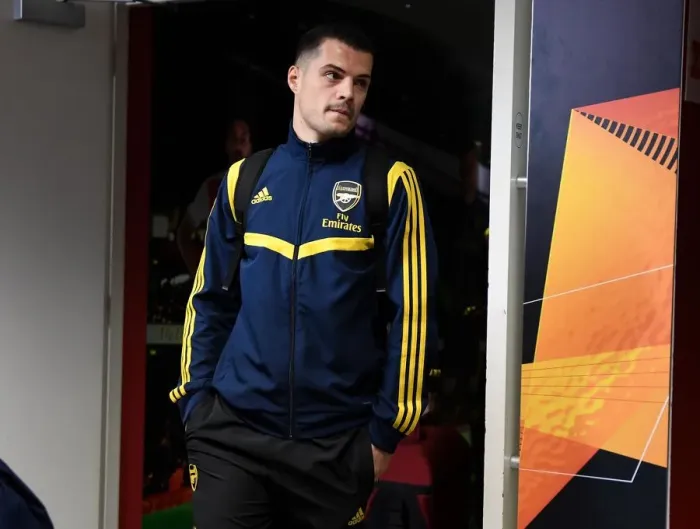 Framed Print : Granit Xhaka: Arsenal's Europa League Warrior Readies for Eintracht Frankfurt Battle