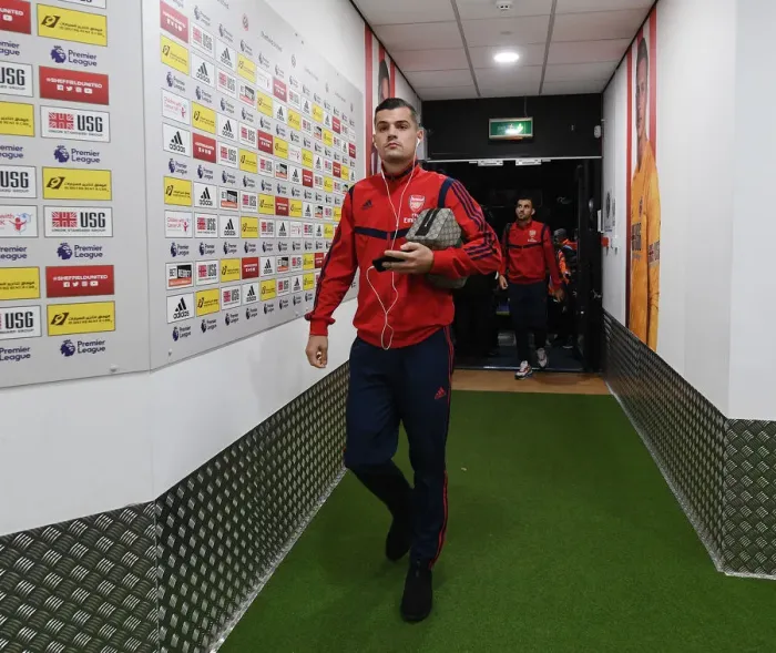 Framed Print : Granit Xhaka: Arsenal's Focus Ahead of Sheffield United Clash (Premier League 2019-20) Framed Print : Granit Xhaka: Arsenal's Focus Ahead of Sheffield United Clash (Premier League 2019-20)