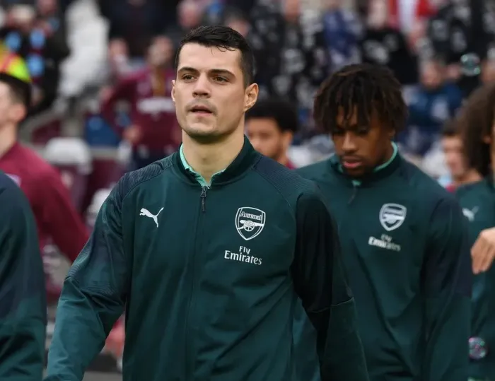Framed Print : Granit Xhaka: Arsenal's Focus Ahead of West Ham Clash (Premier League 2018-19) Framed Print : Granit Xhaka: Arsenal's Focus Ahead of West Ham Clash (Premier League 2018-19)