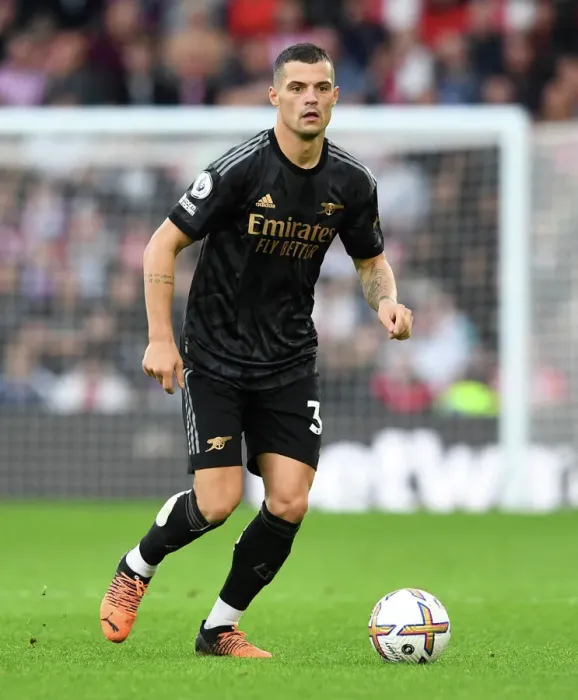 Framed Print : Granit Xhaka: Arsenal's Midfield Maestro in Action against Southampton, Premier League 2022-23 Framed Print : Granit Xhaka: Arsenal's Midfield Maestro in Action against Southampton, Premier League 2022-23