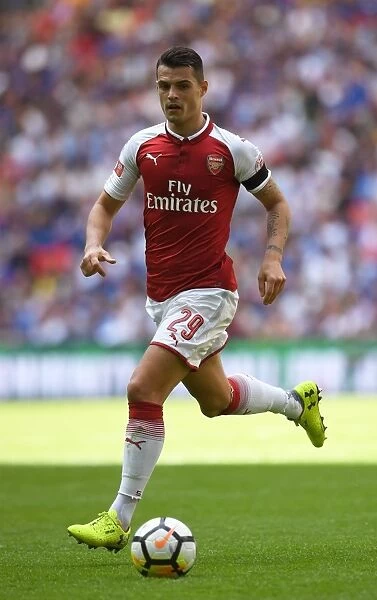 Granit Xhaka: Arsenal's Midfield Mastermind in Action against Chelsea - FA Community Shield 2017-18