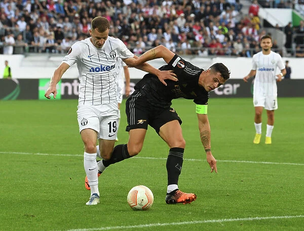 Granit Xhaka Clashes with Nikola Boranijasevic: FC Zurich vs. Arsenal, UEFA Europa League 2022-23