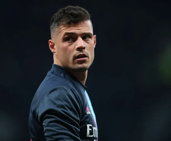 Framed Print : Granit Xhaka Gears Up: Arsenal vs. Tottenham Hotspur, Premier League 2022-23 Framed Print : Granit Xhaka Gears Up: Arsenal vs. Tottenham Hotspur, Premier League 2022-23
