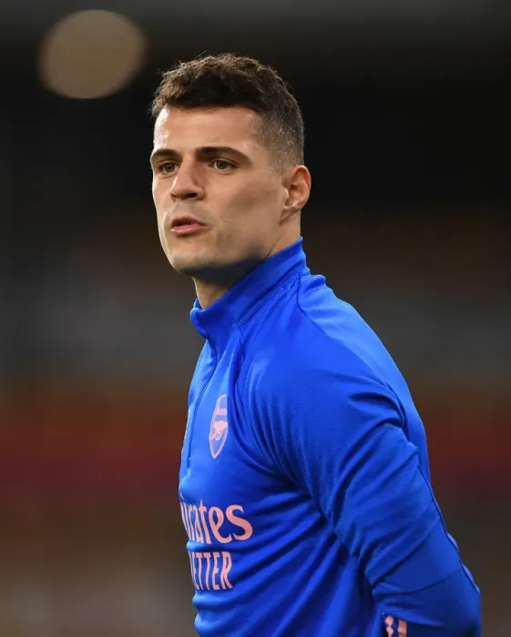 Framed Print : Granit Xhaka Gears Up: Arsenal's Preparation vs. Wolverhampton Wanderers in Premier League Framed Print : Granit Xhaka Gears Up: Arsenal's Preparation vs. Wolverhampton Wanderers in Premier League