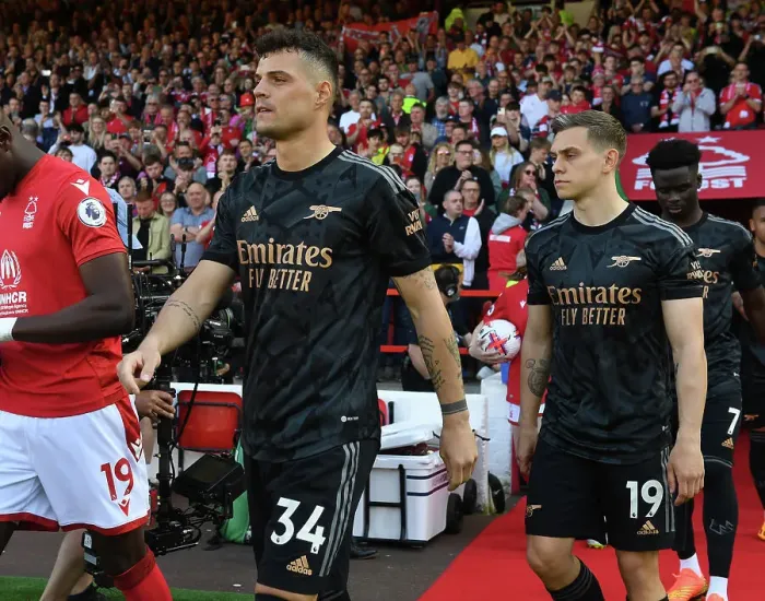 Framed Print : Granit Xhaka Gears Up: Nottingham Forest vs. Arsenal FC, Premier League 2022-23 Framed Print : Granit Xhaka Gears Up: Nottingham Forest vs. Arsenal FC, Premier League 2022-23