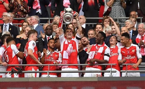 Granit Xhaka Lifts FA Cup Trophy: Arsenal's Victory over Chelsea (2017)