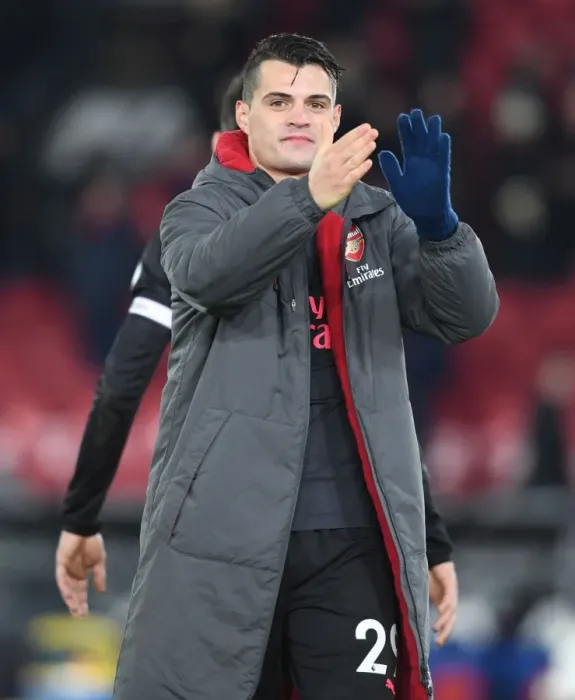 Framed Print : Granit Xhaka: Post-Match Reflection at Selhurst Park (Crystal Palace vs Arsenal, 2017-18)