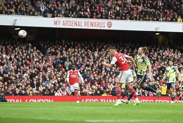 Granit Xhaka Scores Arsenal's Fourth Goal: Arsenal FC vs Leeds United, Premier League 2022-23