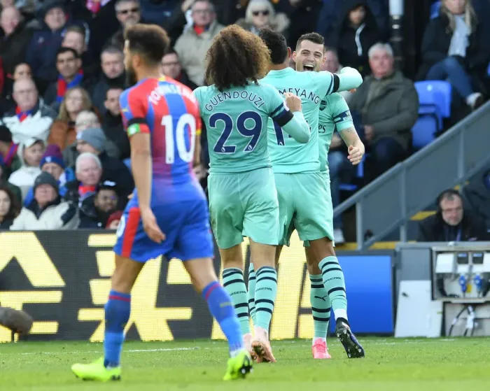 Framed Print : Granit Xhaka Scores First Arsenal Goal: Crystal Palace vs. Arsenal, Premier League 2018-19 Framed Print : Granit Xhaka Scores First Arsenal Goal: Crystal Palace vs. Arsenal, Premier League 2018-19