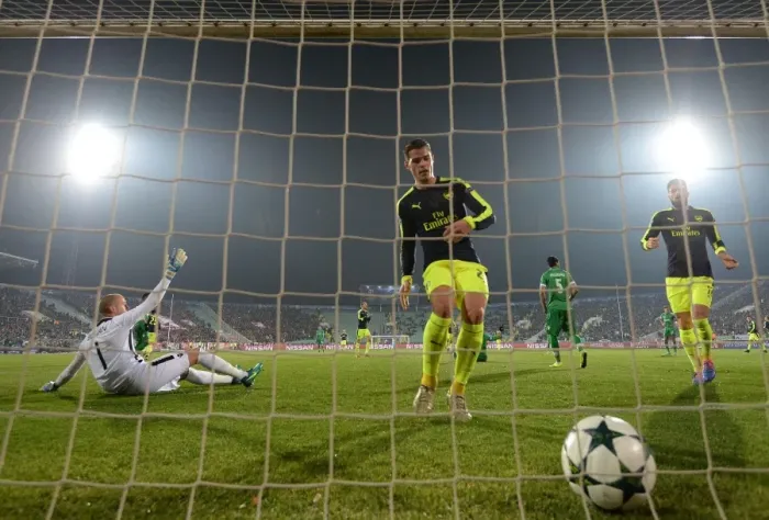 Framed Print : Granit Xhaka Scores First Goal: Arsenal's Victory Over Ludogorets Razgrad in UEFA Champions League Framed Print : Granit Xhaka Scores First Goal: Arsenal's Victory Over Ludogorets Razgrad in UEFA Champions League