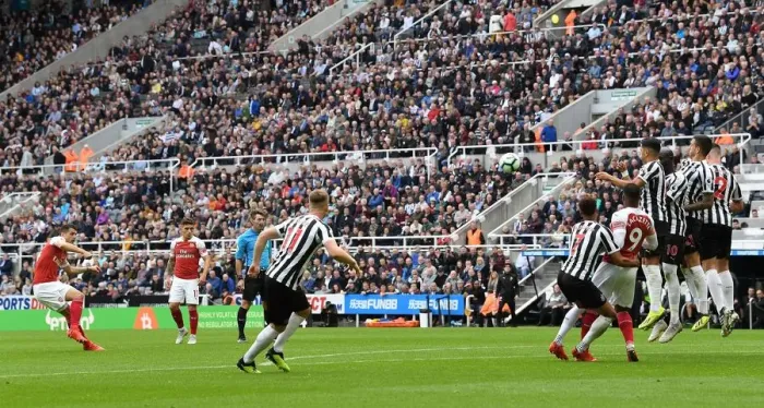 Framed Print : Granit Xhaka Scores First Goal: Newcastle United vs. Arsenal FC, Premier League 2018-19 Framed Print : Granit Xhaka Scores First Goal: Newcastle United vs. Arsenal FC, Premier League 2018-19