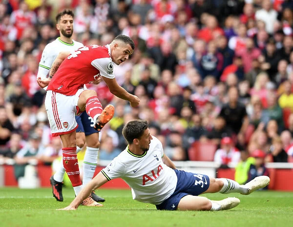 Granit Xhaka Scores the Third Goal: Arsenal FC vs. Tottenham Hotspur, Premier League 2022-23