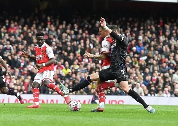 Granit Xhaka Scores the Third Goal: Arsenal FC vs Crystal Palace, Premier League 2022-23