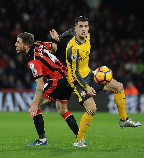 Granit Xhaka vs Dan Gosling: Intense Battle in AFC Bournemouth vs Arsenal Premier League Clash