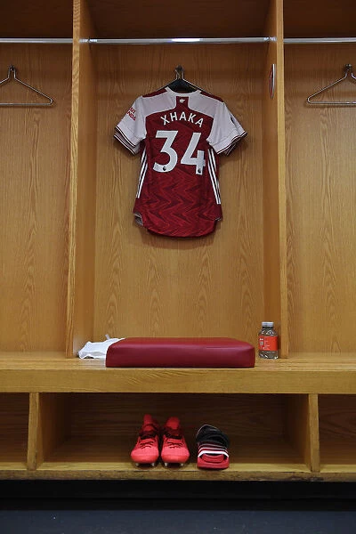 Granit Xhaka's Arsenal Shirt in Arsenal Dressing Room Before Arsenal v Watford (2019-20)