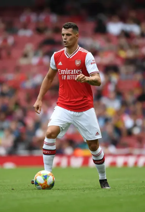Framed Print : Granit Xhaka's Brilliant Performance: Arsenal Takes on Olympique Lyonnais in Emirates Cup Framed Print : Granit Xhaka's Brilliant Performance: Arsenal Takes on Olympique Lyonnais in Emirates Cup
