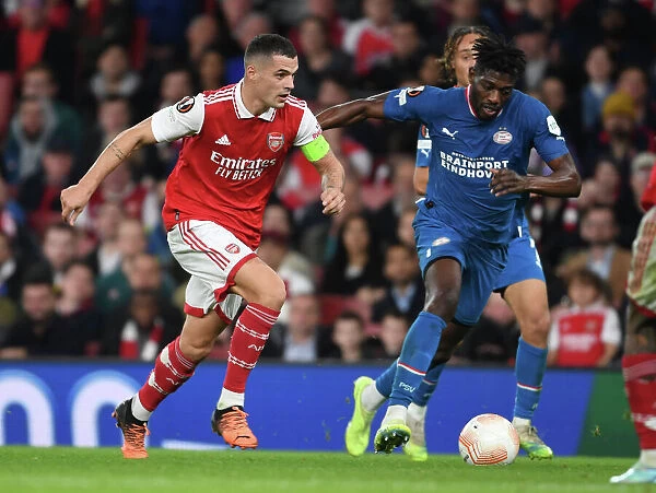 Granit Xhaka's Dominant Display: Arsenal Overpowers PSV Eindhoven in Europa League
