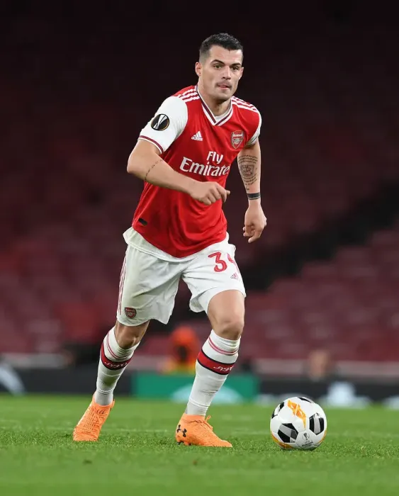 Framed Print : Granit Xhaka's Europa League Showdown: Arsenal vs. Eintracht Frankfurt Framed Print : Granit Xhaka's Europa League Showdown: Arsenal vs. Eintracht Frankfurt