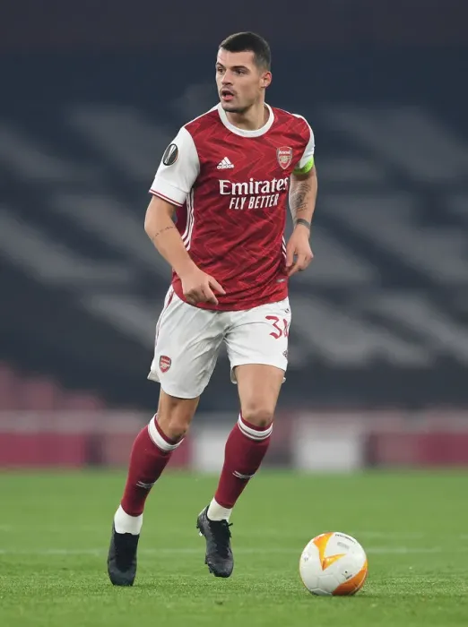Framed Print : Granit Xhaka's Europa League Victory: Arsenal's Triumph over Molde FK, 2020-21 Framed Print : Granit Xhaka's Europa League Victory: Arsenal's Triumph over Molde FK, 2020-21