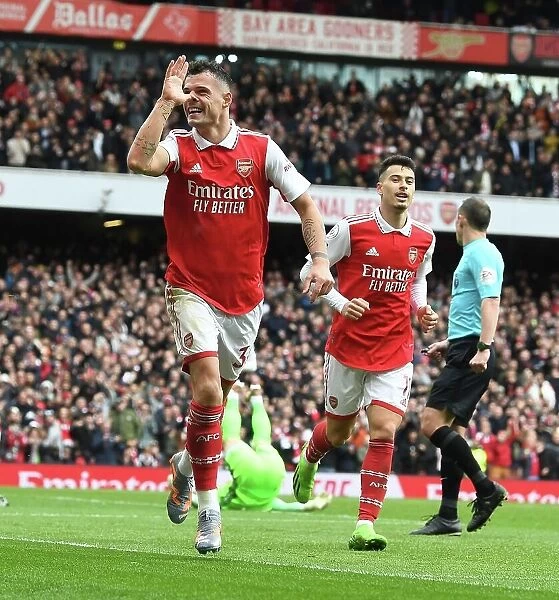 Granit Xhaka's Hat-Trick: Arsenal Triumphs Over Crystal Palace in Premier League Showdown (2022-23)