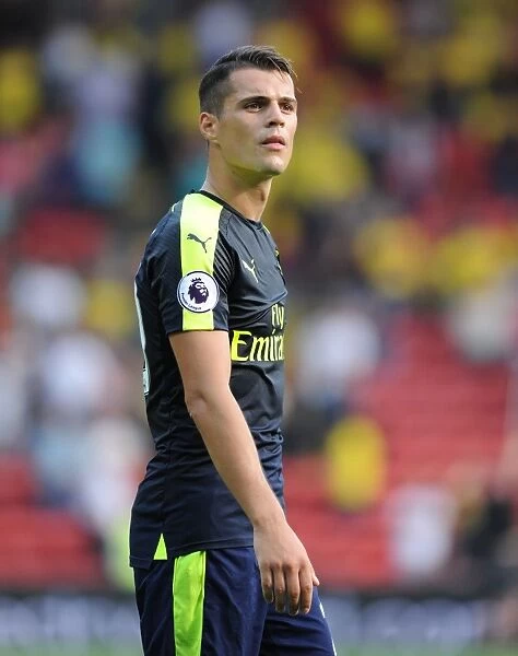 Granit Xhaka's Reaction: Tension on the Field during Arsenal's Premier League Clash with Watford (2016-17)