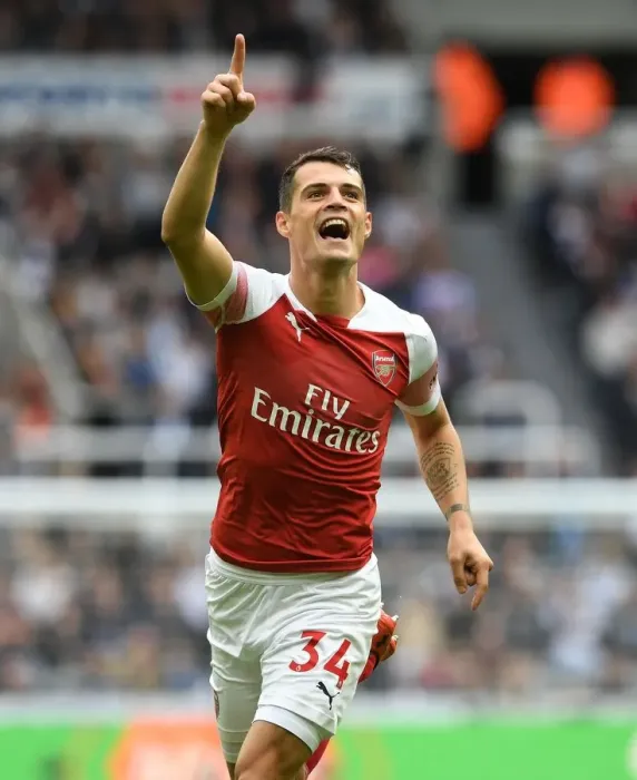Framed Print : Granit Xhaka's Stunner: Arsenal's Game-Winning Goal vs. Newcastle United (2018-19) Framed Print : Granit Xhaka's Stunner: Arsenal's Game-Winning Goal vs. Newcastle United (2018-19)