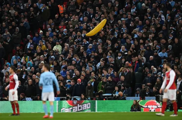 Framed Print : The Great Inflatable Banana Duel: Arsenal vs Manchester City - Carabao Cup Final Framed Print : The Great Inflatable Banana Duel: Arsenal vs Manchester City - Carabao Cup Final