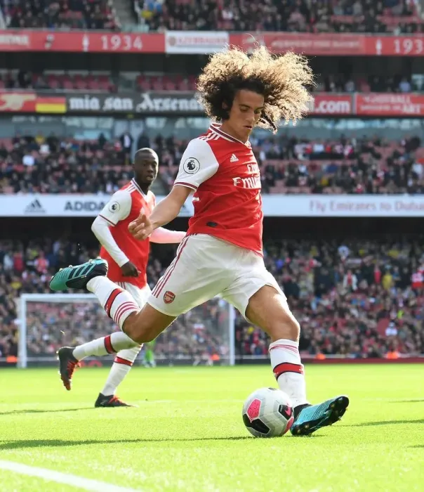 Framed Print : Guendouzi in Action: Arsenal vs. AFC Bournemouth, Premier League 2019-20