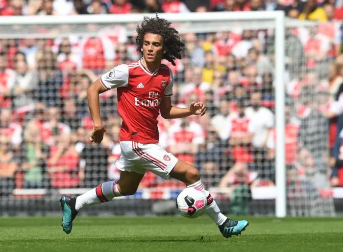 Framed Print : Guendouzi in Action: Arsenal vs. Burnley, 2019-20 Premier League
