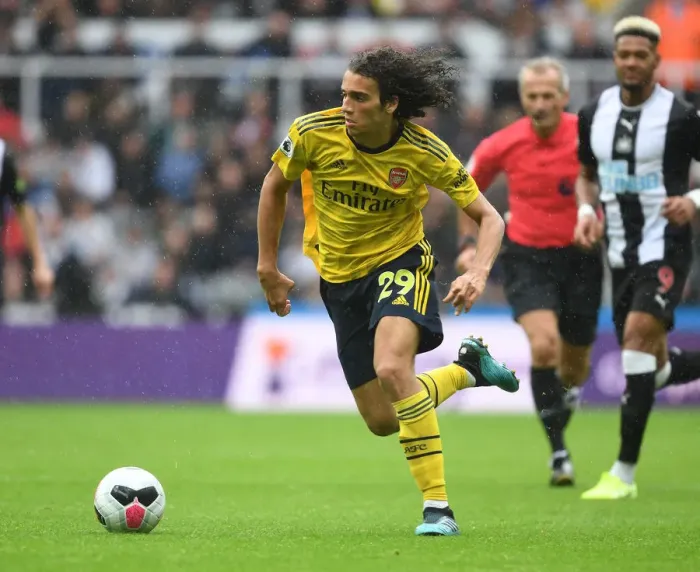 Framed Print : Guendouzi in Action: Arsenal vs. Newcastle United, Premier League 2019-20