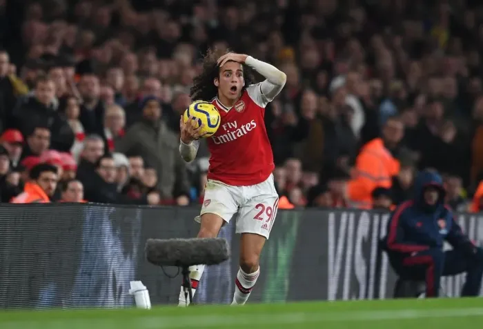 Framed Print : Guendouzi in Action: Arsenal vs. Southampton (2019-20)