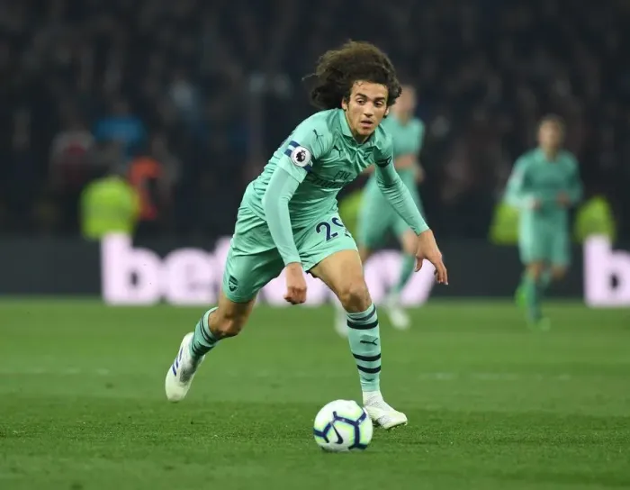 Framed Print : Guendouzi in Action: Arsenal vs. Watford, Premier League 2018-19
