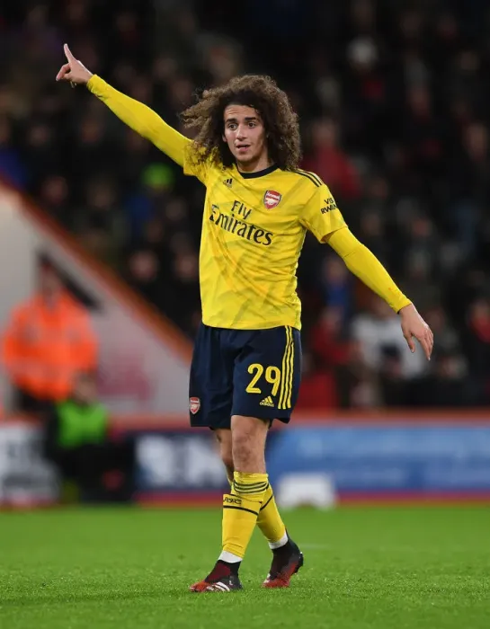 Framed Print : Guendouzi in Action: Arsenal's FA Cup Battle at AFC Bournemouth