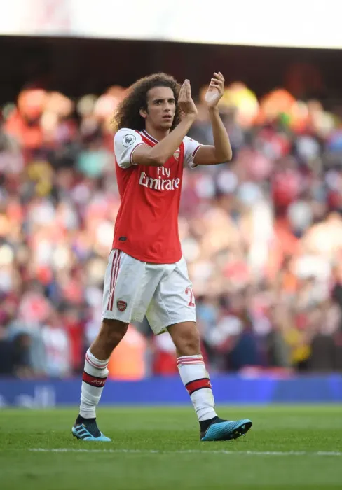 Framed Print : Guendouzi Applauds Arsenal Fans: Arsenal vs. Tottenham, Premier League 2019-20