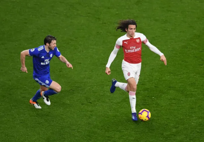 Framed Print : Guendouzi vs. Arter: A Battle of Midfielders in Arsenal vs. Cardiff Premier League Clash Framed Print : Guendouzi vs. Arter: A Battle of Midfielders in Arsenal vs. Cardiff Premier League Clash