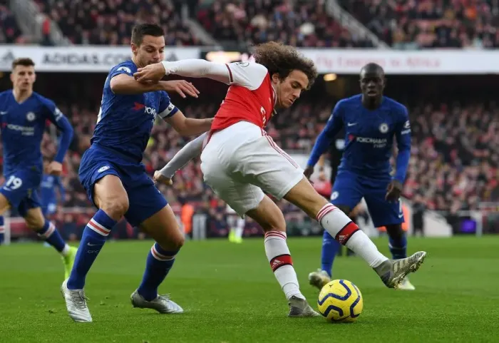 Framed Print : Guendouzi vs. Azpilicueta: A Footballing Battle at the Emirates - Arsenal vs. Chelsea (2019-20) Framed Print : Guendouzi vs. Azpilicueta: A Footballing Battle at the Emirates - Arsenal vs. Chelsea (2019-20)