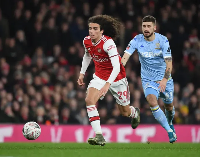 Framed Print : Guendouzi's Magic: Arsenal Edge Past Leeds in FA Cup Thriller Framed Print : Guendouzi's Magic: Arsenal Edge Past Leeds in FA Cup Thriller